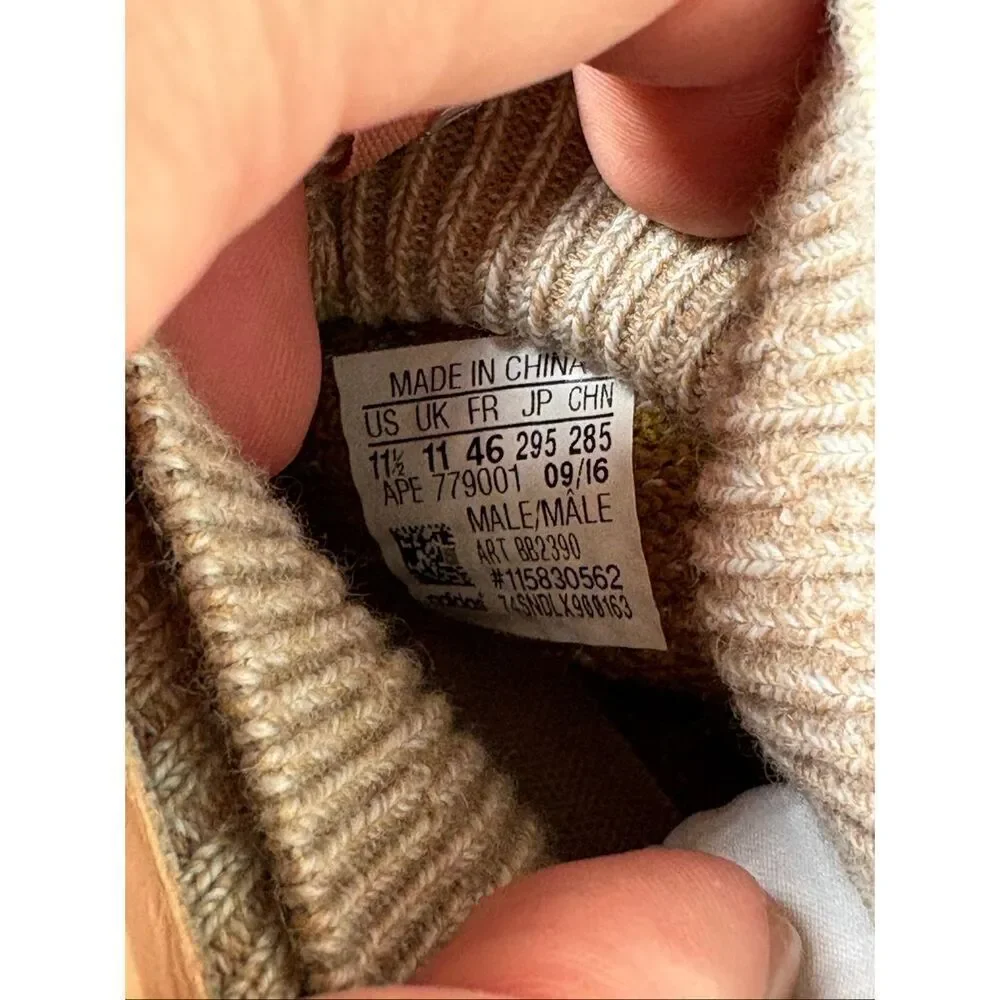 Adidas Tubular Doom Beige Pink Knit Ankle‎ Sock Sneakers 11.5